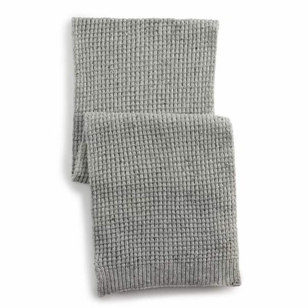 NWT Men's Sonoma Goods For Life Waffle Scarf in Gray